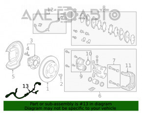 Senzor ABS spate dreapta Honda Clarity 18-21 usa