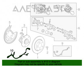 Провод датчика ABS задний левый Honda CRV 17-22