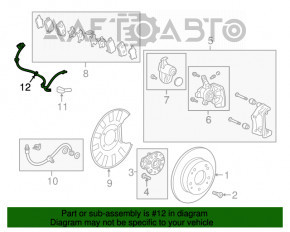 Cablu senzor ABS spate stânga Acura MDX 17-20 restul