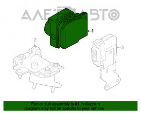 ABS ABS Infiniti Q50 16-17 3.0 AWD sub radar