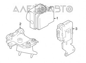 ABS ABS Infiniti Q50 16-17 3.0 AWD sub radar