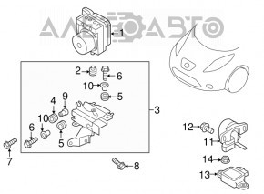 ABS АБС Nissan Leaf 11-17