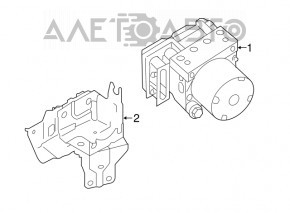 ABS ABS Nissan Rogue Sport 17-19 FWD, fără radar