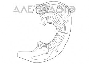 Capac disc de frână față stânga Lexus RX350 RX450h 10-15