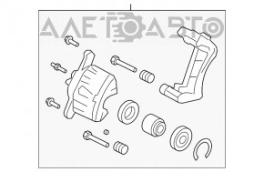 Suportul din față dreapta pentru Toyota Rav4 19-