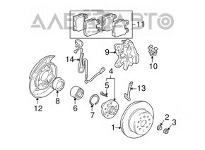 Suport spate dreapta pentru Lexus IS200 IS300 99-05