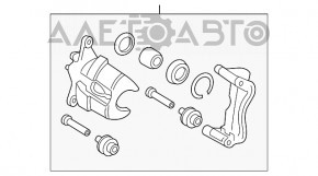 Suport dreapta față pentru Lexus ES300h ES350 13-18