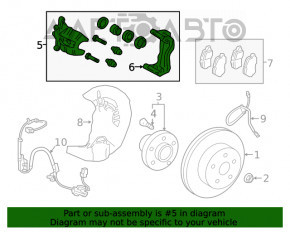 Suportul frontal stânga pentru Lexus RX350 RX450h 16-22