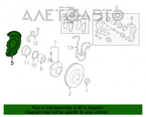 Capacul de protecție frontal dreapta Toyota Avalon 05-12