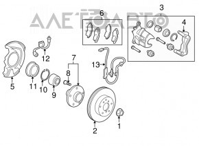 Capacul de protecție frontal dreapta Toyota Avalon 05-12