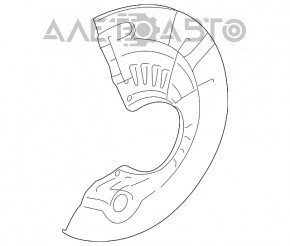 Кожух тормозного диска передний правый Toyota Avalon 13-18