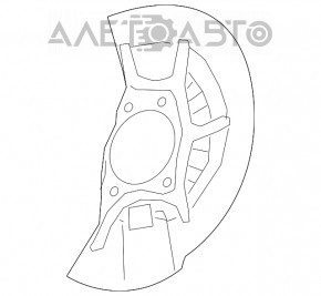 Capacul discului de frână din față dreapta Toyota Camry v70 18-