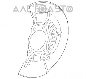 Capacul discului de frână din față stânga Toyota Camry v70 18-