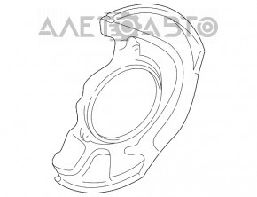 Capac disc de frână față stânga Toyota Highlander 01-07