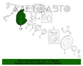 Capac disc de frână față stânga Lexus GX470 03-09