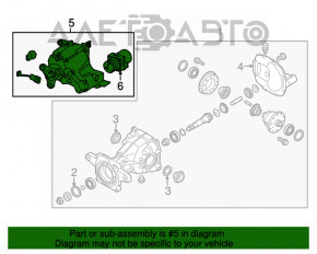 Diferențialul spate reductor Hyundai Santa FE Sport 13-18