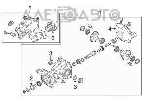 Diferențialul spate reductor Hyundai Santa FE Sport 13-18