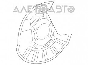 Кожух тормозного диска задний правый Toyota Avalon 19-