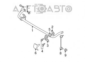 Stabilizator frontal Chrysler 300 11- RWD