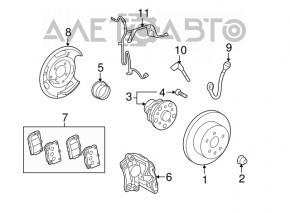 Suport spate dreapta pentru Lexus GS300 06