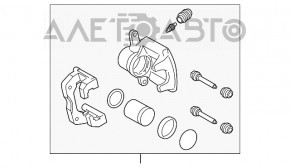 Suport spate dreapta Toyota Rav4 06-12 ruginit