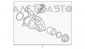 Suport spate stânga pentru Lexus NX200t NX300 NX300h 15-21 electric.