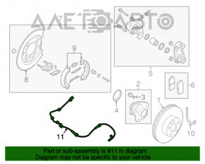 Senzor ABS spate dreapta Nissan Altima 13-18