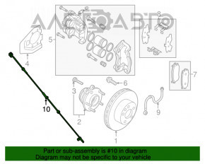 Senzor ABS dreapta fata Infiniti JX35 QX60 13-