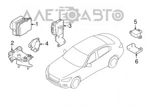 Senzorul pedalei de frână Infiniti JX35 QX60 13-