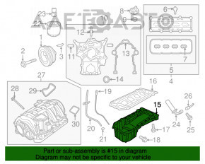 Поддон ДВС Dodge Challenger 13-17 5.7 EZH