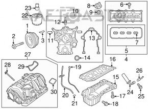 Поддон ДВС Dodge Challenger 13-17 5.7 EZH