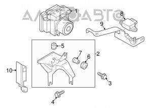 ABS Gravity Sensor Nissan Leaf 11-17