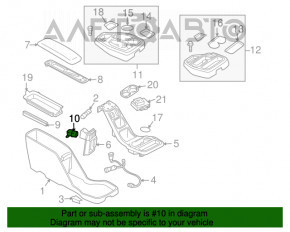 Розетка центральной консоли Dodge Grand Caravan 11-20