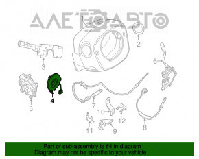 Senzorul unghiului de rotire a volanului Infiniti JX35 QX60 13-