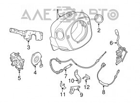 Senzorul unghiului de rotire a volanului Infiniti JX35 QX60 13-