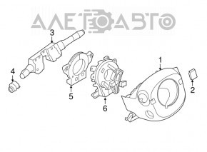 Senzorul unghiului de rotire a volanului Infiniti JX35 QX60 13-