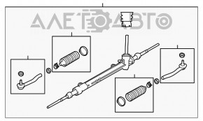 Рейка рулевая Nissan Leaf 13-17