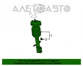 Amortizor pneumatic dreapta fata Lexus RX300 RX330 RX350 04-09