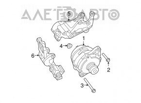 Генератор Jeep Compass 11-16 2.0 2.4