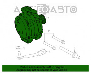 Generatorul Dodge Durango 11- 220 amp 5.7, 6.2, 6.4