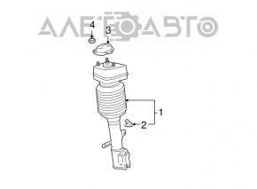 Amortizor pneumatic frontal stânga Lexus RX300 RX330 RX350 04-09