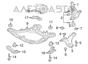 Рычаг нижний передний правый Lexus RX350 RX450h 10-15 OEM