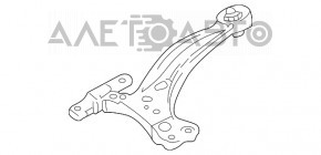 Рычаг нижний передний правый Lexus RX300 RX330 RX350 RX400h 04-09 порван сайлент, ржавый