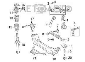 Maneta inferioara dreapta fata Lexus IS200 IS300 99-05 nou original OEM