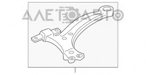 Maneta inferioară frontală stângă Toyota Camry v40 nouă OEM originală