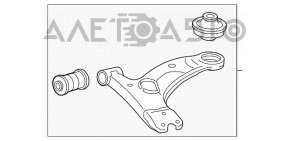 Maneta inferioară frontală stângă Lexus CT200h 11-17 nouă originală OEM