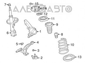 Maneta inferioară față stânga Lexus RX300 98-03 nouă OEM originală