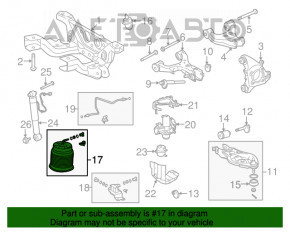 Pernele de aer din spatele dreapta pentru Toyota Sequoia 08-16.