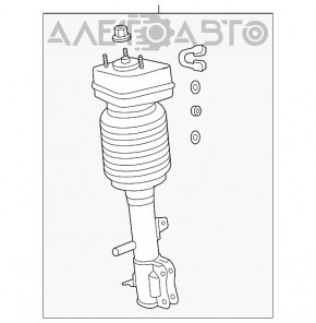 Пневмоамортизатор задний правый Lexus RX300 RX330 RX350 04-09 новый OEM оригинал