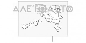 Клапан пневмоподвески задний Lexus RX300 RX330 RX350 04-09